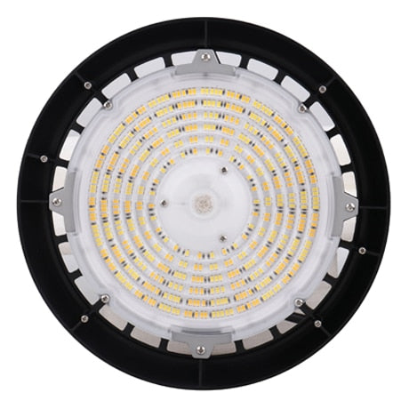 150W LED Round High Bay Light – CCT & Power Adjustable, 12000-22500 Lumens - Buchanan Lighting LTD.
