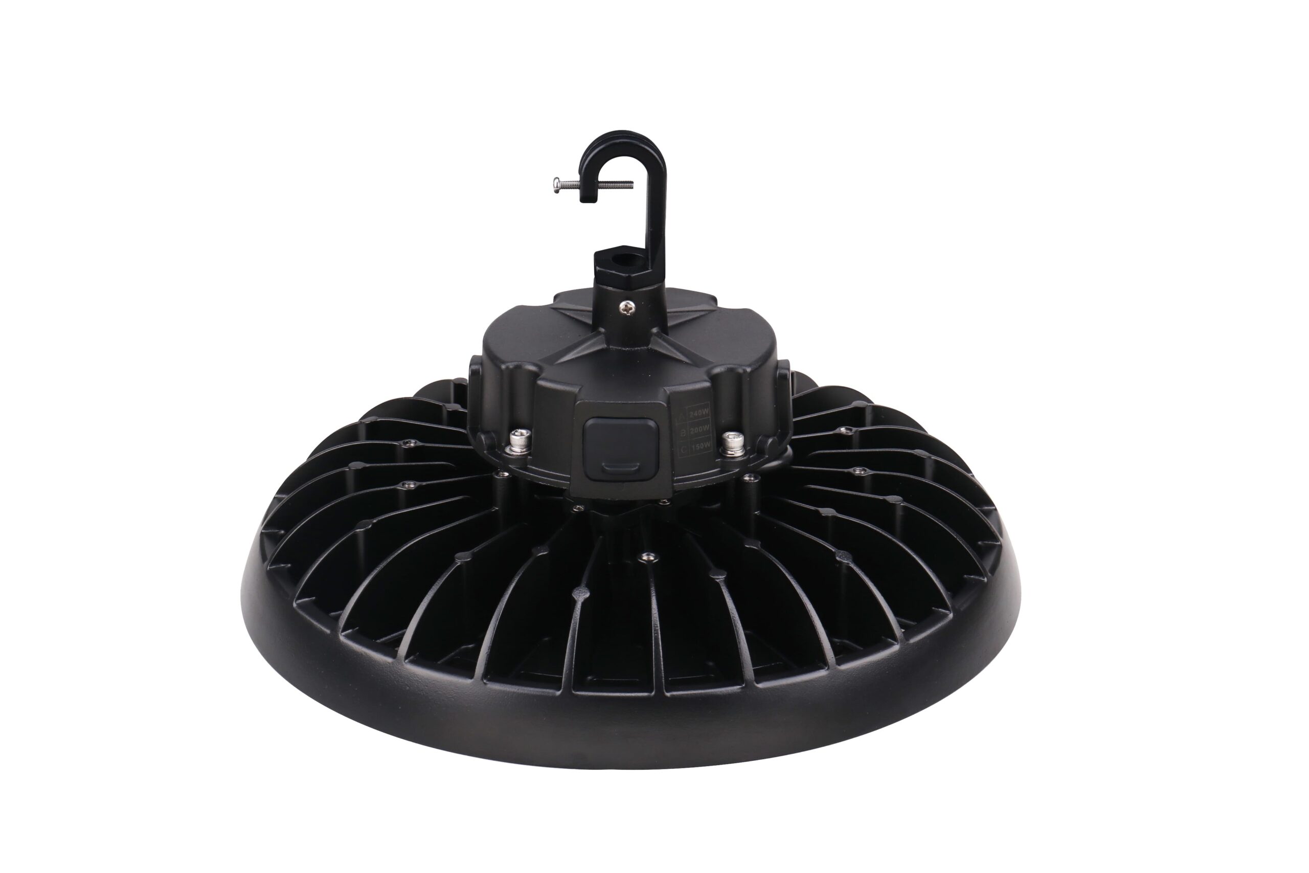 240W LED Round High Bay Light – CCT & Wattage Adjustable, IP65 Rated - Buchanan Lighting LTD.