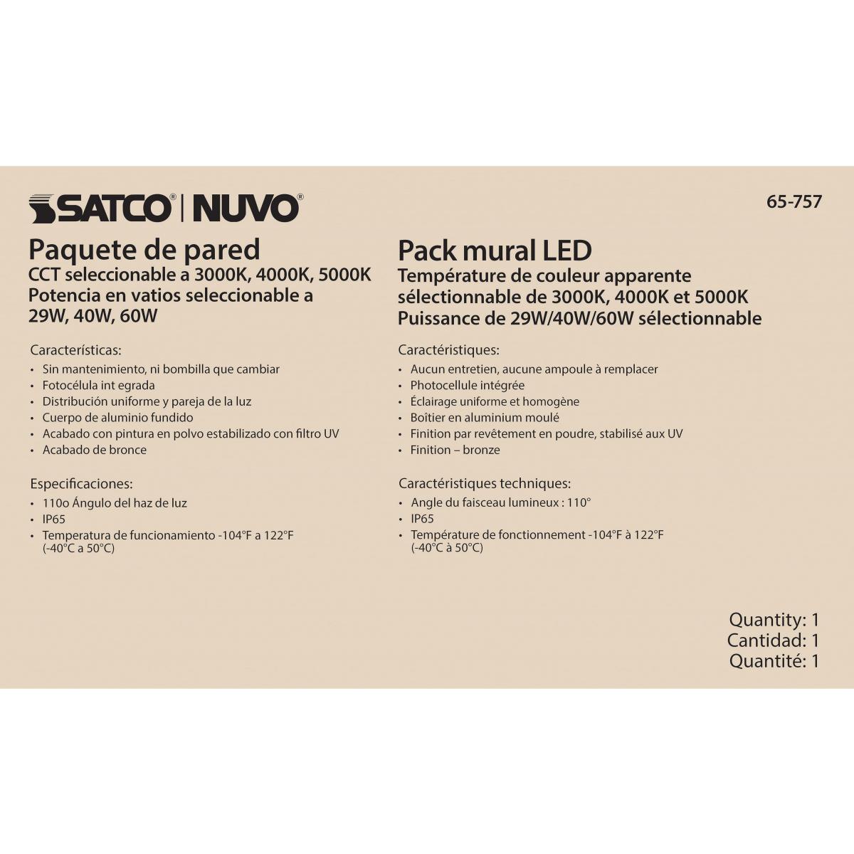 LED Wall Pack – CCT & Wattage Adjustable, Photocell, IP65 Rated - Buchanan Lighting LTD.