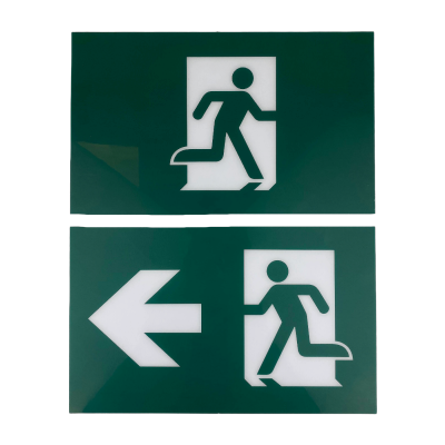 Metal Running Man Combo – Dual LED Heads, 36W Battery Backup, 120-347V - Buchanan Lighting LTD.