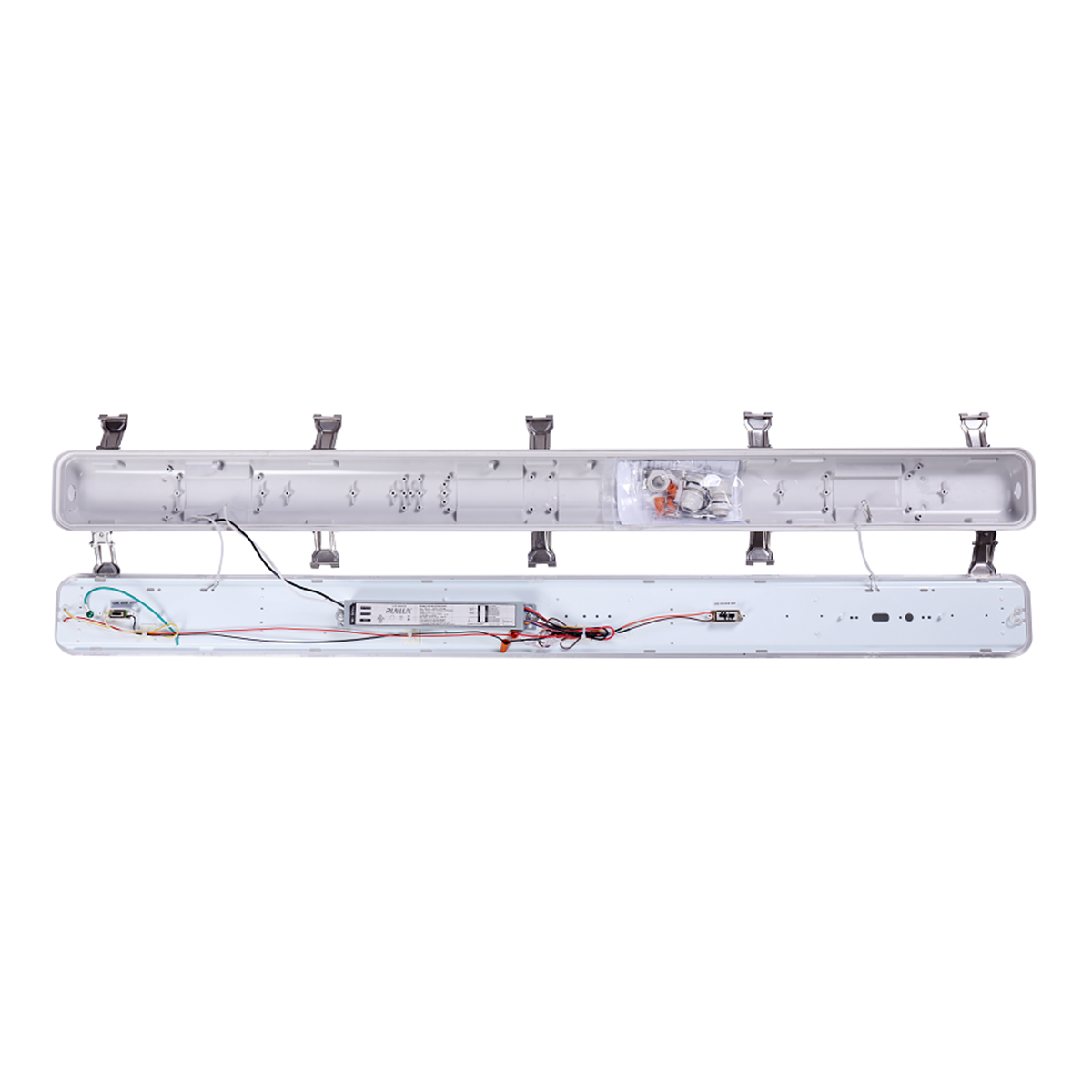 4FT LED Vapor Proof Light – CCT & Wattage Adjustable, IP66 Rated, 30W-46W - Buchanan Lighting LTD.