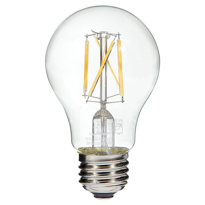Luminus 7.5W A19 Filament LED Bulb | 6-Pack | 2700K Warm White | 800LM | Dimmable | 60W Equivalent - Buchanan Lighting LTD.