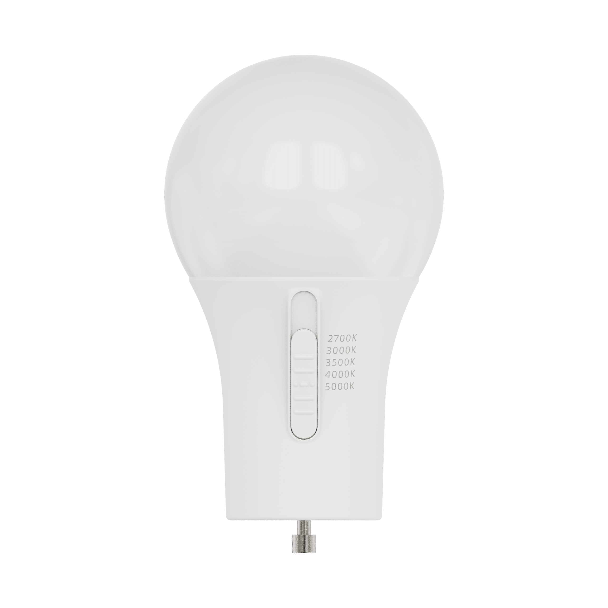 GU24 A19 LED Bulb, 10W, 5-CCT Selectable (2700K–5000K), 800 lm, 180° Beam, PF 0.9, Enclosed Rated (120V) - Buchanan Lighting LTD.
