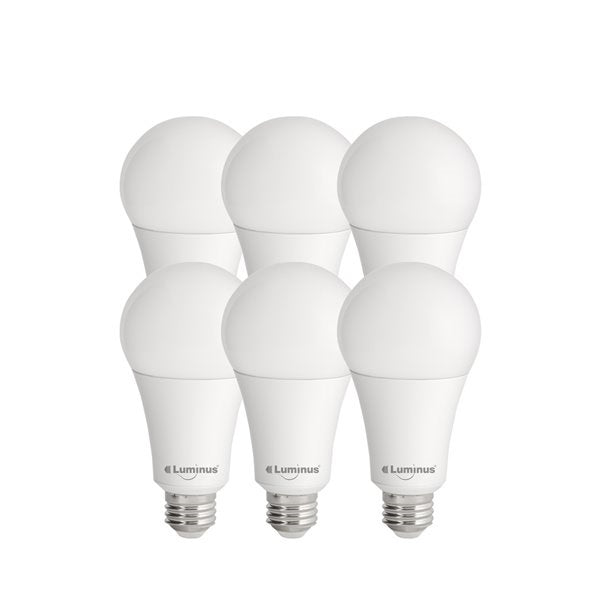 Luminus 20W A21 LED Bulb | 6-Pack | 2700K & 5000K | 2200LM | Dimmable | 150W Equivalent | Energy Star - Buchanan Lighting LTD.