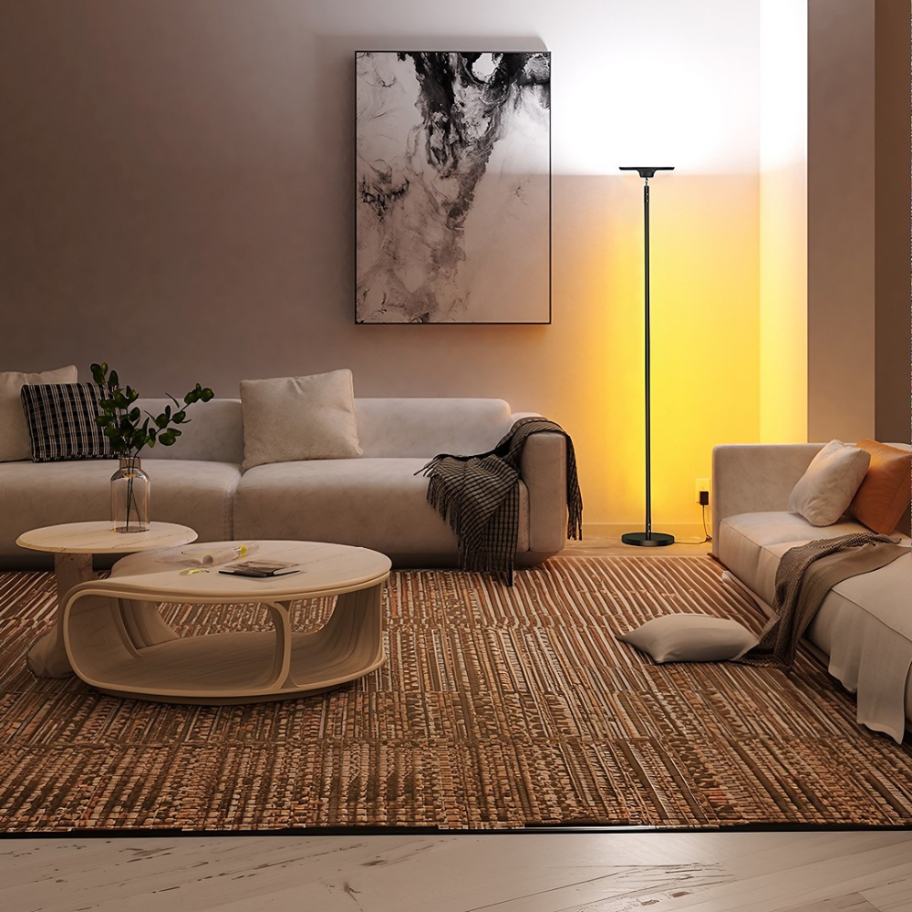 Smart RGBIC Atmosphere Floor Lamp, 2000 Lumens, (Tuya/Alexa/Google) - Buchanan Lighting LTD.
