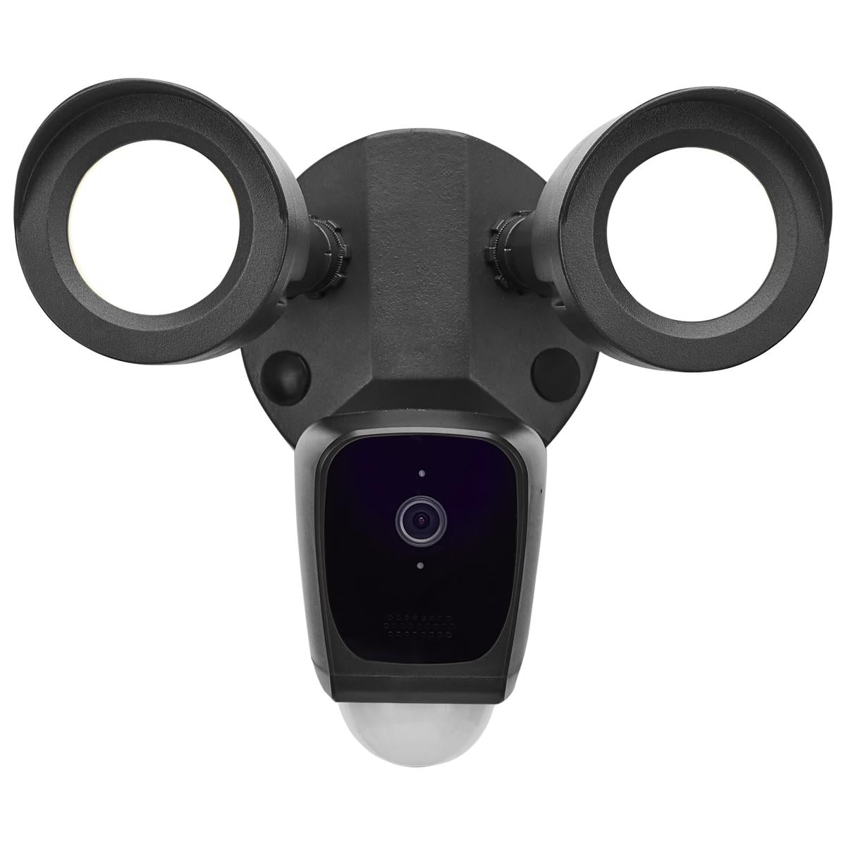 Smart Outdoor Bullet Security Light with Camera | 20W | 3000K Warm White | Starfish IoT | WiFi Enabled | Black Finish - Buchanan Lighting LTD.