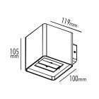 Surface Mounted LED Wall Light – 10W, 883Lm, 3000K, IP54, Black - Buchanan Lighting LTD.