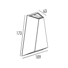 Surface Mounted LED Wall Light – 8W, 160Lm/Side, 3000K, IP54, Black - Buchanan Lighting LTD.