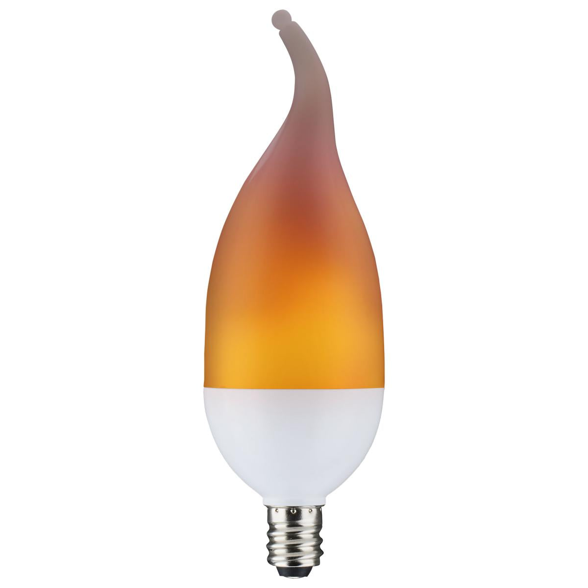 E12 2W Flame-Like LED Candle Bulb | 3-Pack | 1400K Ultra Warm Glow | 60LM | Decorative | 25W Equivalent - Buchanan Lighting LTD.