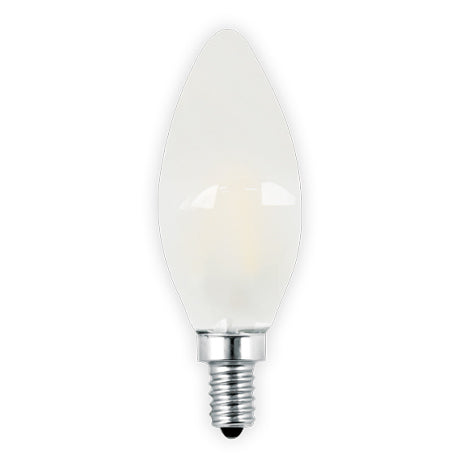 E12 5.5W Frosted LED Candle Bulb | 6-Pack | 3000K Warm White | 500LM | Dimmable | 60W Equivalent - Buchanan Lighting LTD.