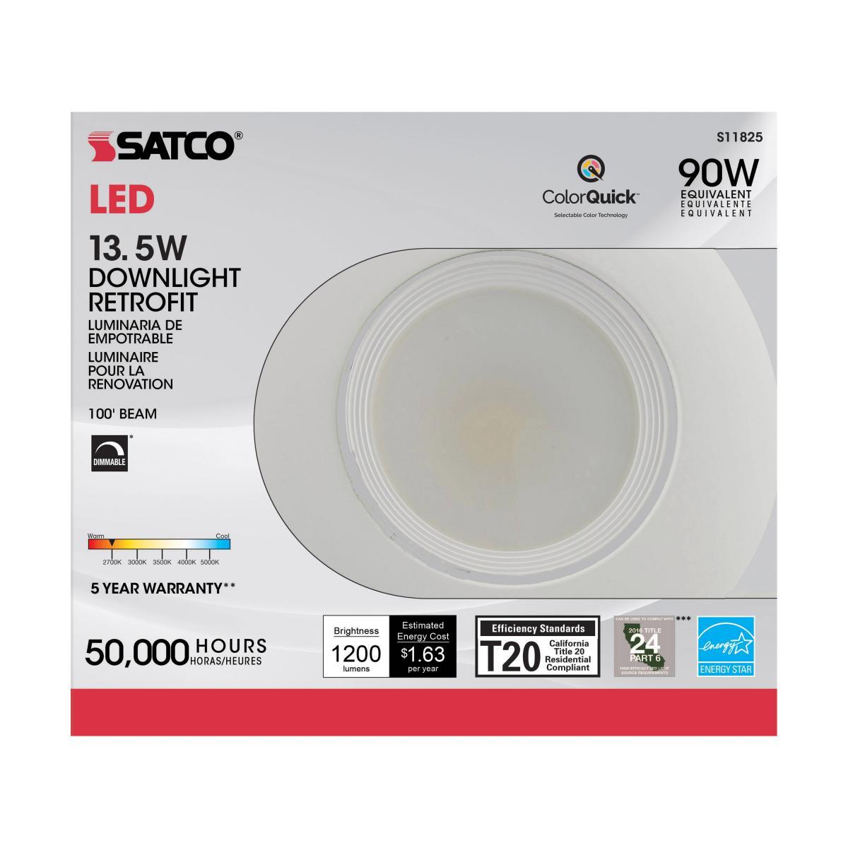 5"-6" Pot Light LED Retrofit, 13.5W, 5CCT - Buchanan Lighting LTD.