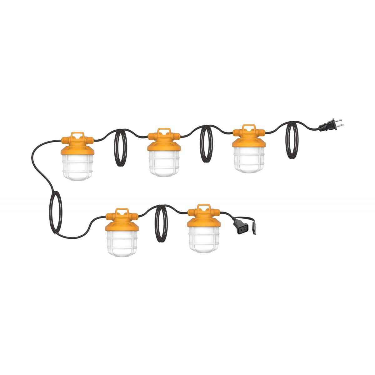 50FT LED String Light – 50W, 5 Interconnected Lamps, 5000K, IP65 Rated - Buchanan Lighting LTD.