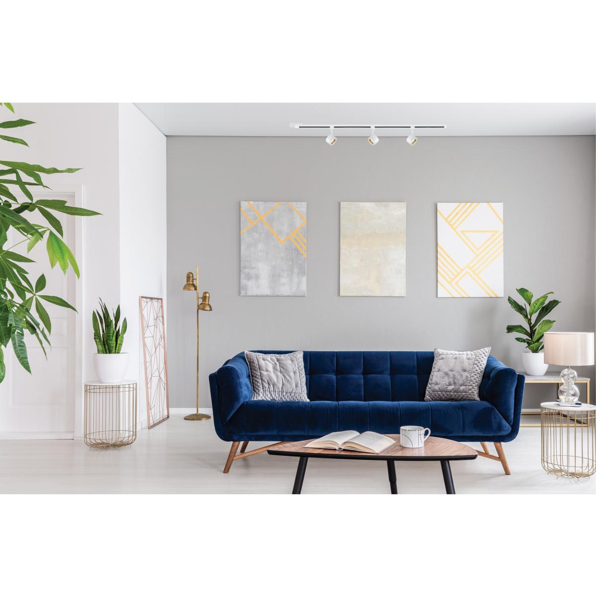 LED Track Lighting Kit – 36W, Round Head, 3000K, 4ft Track, White - Buchanan Lighting LTD.