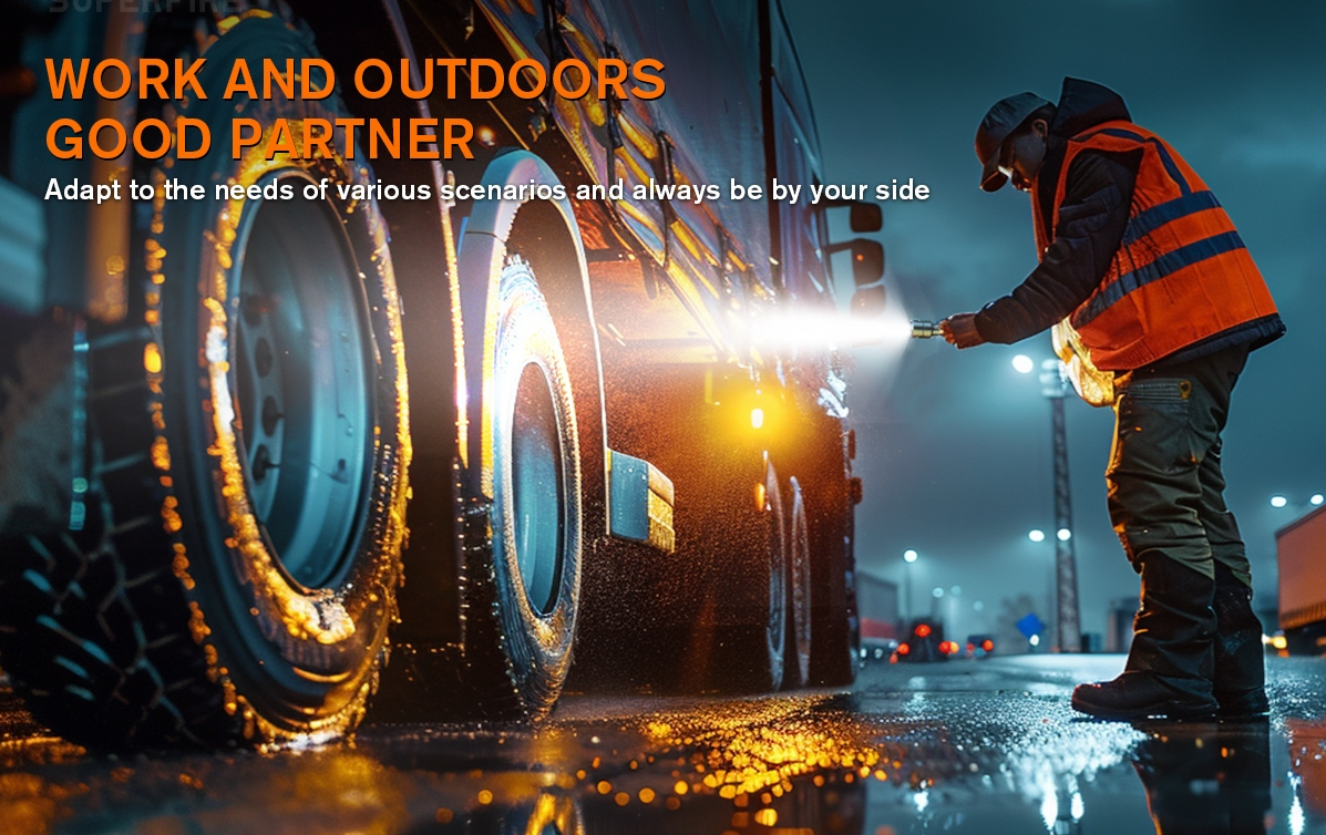 SUPERFIRE Y16 High Power LED Flashlight | 1660LM, USB-C Rechargeable - Buchanan Lighting LTD.