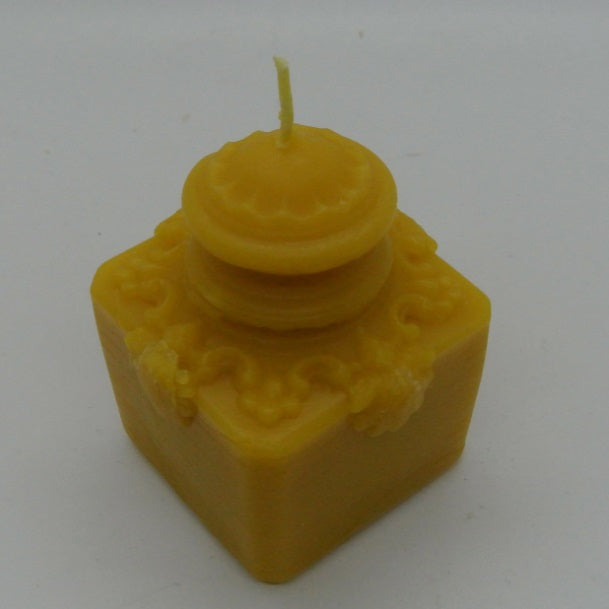 Victorian Silver Filigree Cap Cut Glass Candle | 100% Canadian Beeswax | Handmade | 20+ Hour Burn | Circa 1897 - Buchanan Lighting LTD.