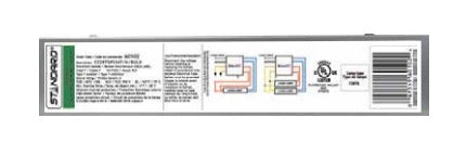 Standard E228T5PS347/N  Fluorescent Ballast | Electronic, Program Start, 347V, T5, 1-2 Lamp, High Efficiency