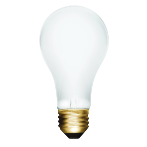 Safety Max™ Shatter-Resistant Incandescent A19 Bulb, 60W, E26, 130V, Frosted, Silicone Safety Coated, Rough Service, 5000 Hr — Standard - Buchanan Lighting LTD.