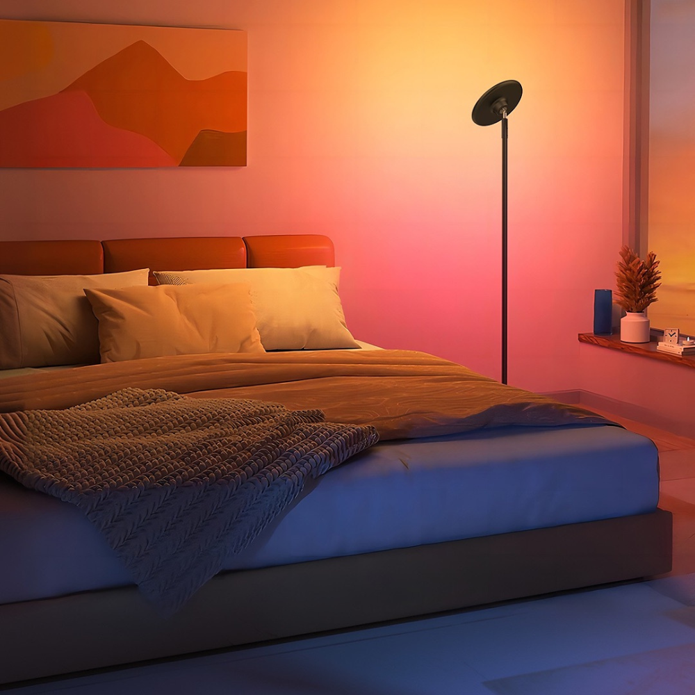 Smart RGBIC Atmosphere Floor Lamp, 2000 Lumens, (Tuya/Alexa/Google) - Buchanan Lighting LTD.