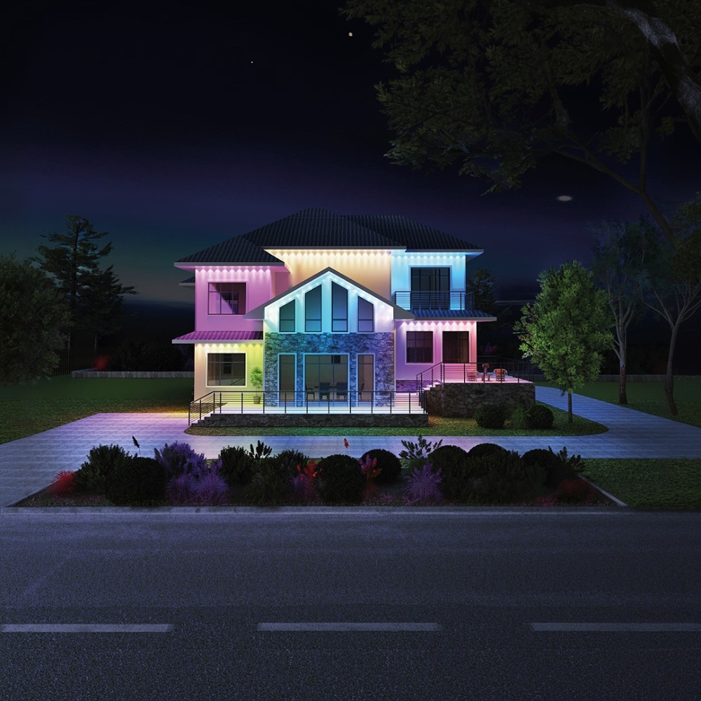 Smart Permanent Exterior String Lights (RGBICW), Tuya App + Alexa/Google, Weatherproof IP65/IP67 - Buchanan Lighting LTD.