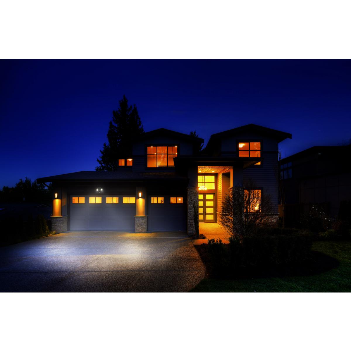 Smart Outdoor Bullet Security Light with Camera | 20W | 3000K Warm White | Starfish IoT | WiFi Enabled | Black Finish