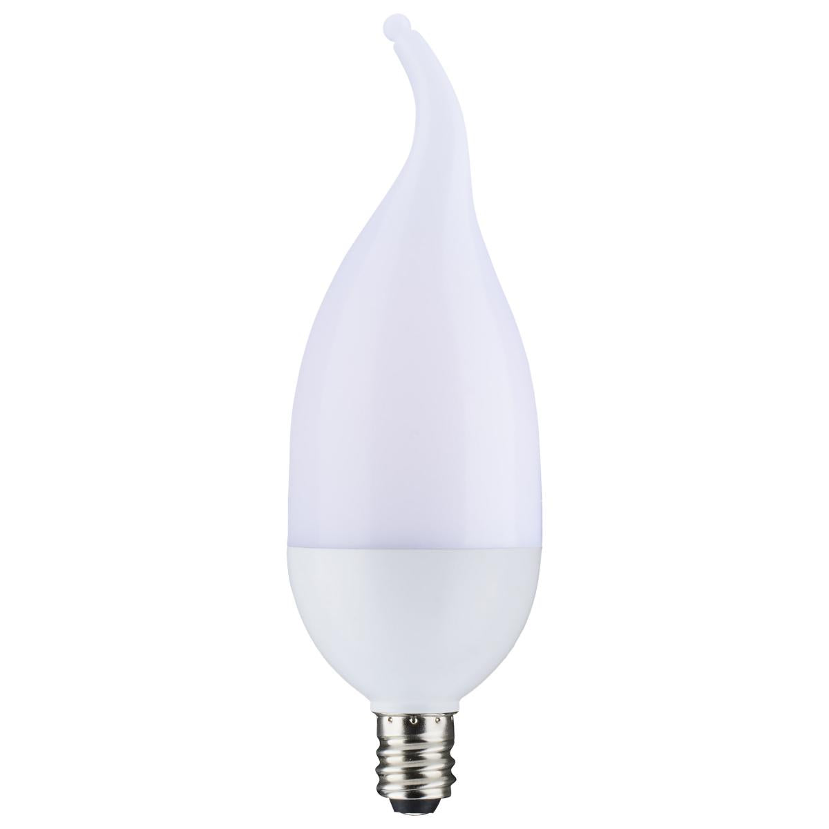 E12 2W Flame-Like LED Candle Bulb | 3-Pack | 1400K Ultra Warm Glow | 60LM | Decorative | 25W Equivalent