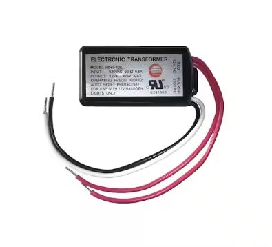 AMAX LIGHTING HD60-120 Low Voltage Transformer | 60W, 12V Output, 120V Input, Class 2 Safety