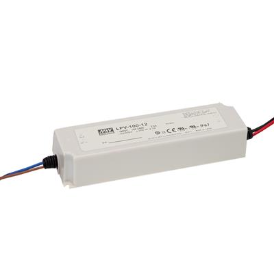 MEAN WELL LPV-100-12 LED Driver | 100W, 12V DC, 8.5A, IP67 Waterproof, Constant Voltage
