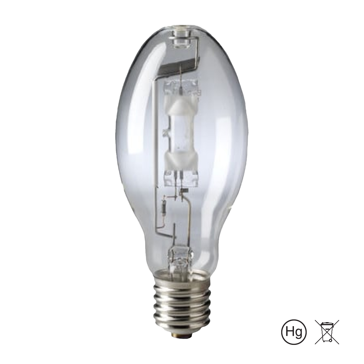 EiKO 250W Metal Halide ED28 Lamp – E39 Base | 4000K | 21,000 Lumens