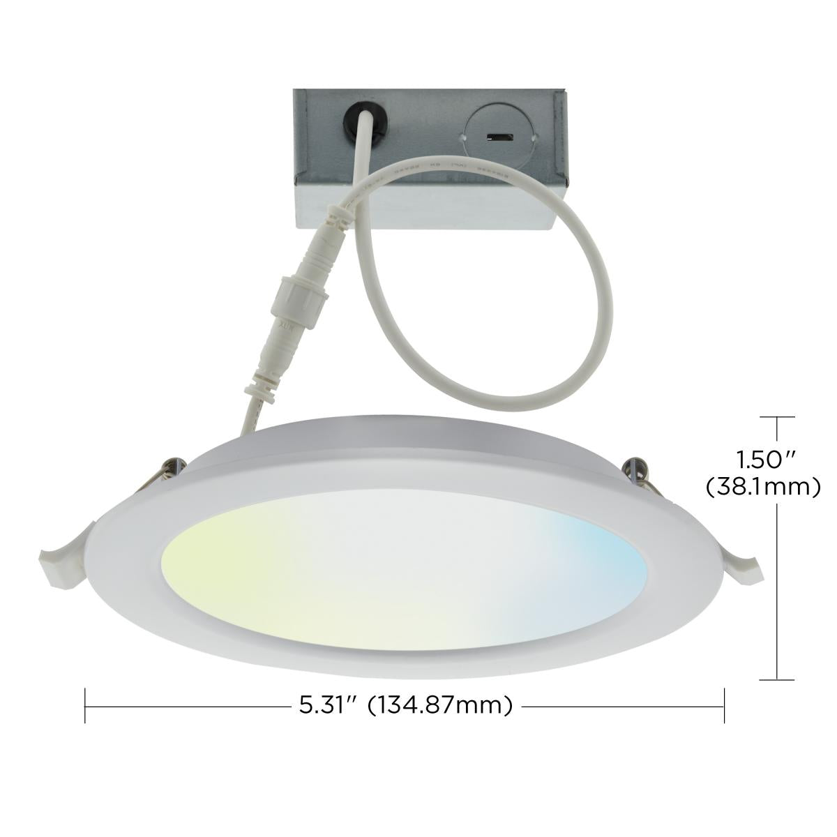 Smart 4-Inch LED Downlight | 10W | Tunable White (2700K-5000K) | Starfish IoT | Round | Remote Driver | Wet Rated | 120V